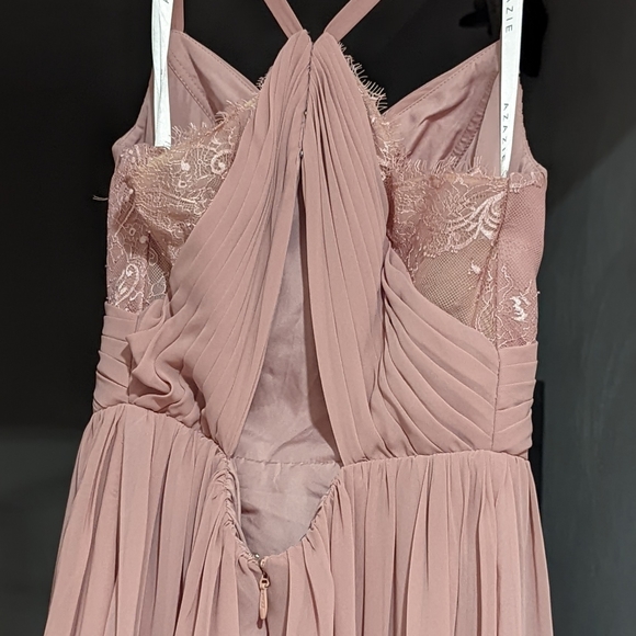 Azazie Leslie Bridesmaid Dress - Dusty Rose (Discontinued Color) - Picture 3 of 11